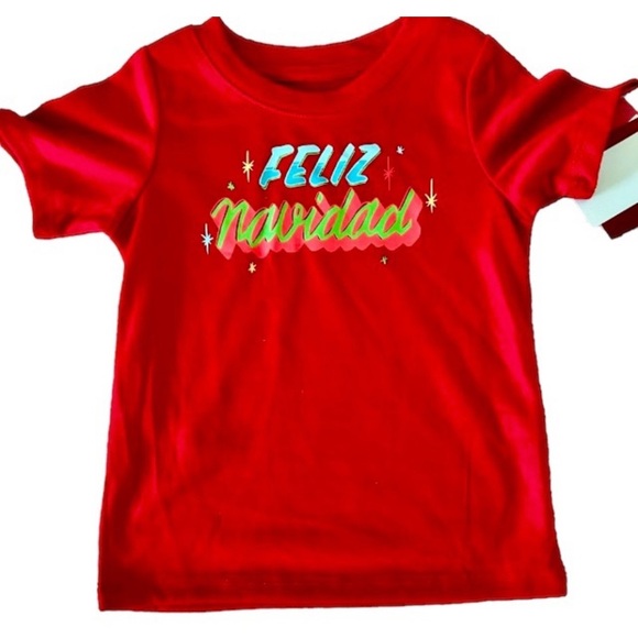 🌟5/$10 Wondershop NWT Feliz Navidad toddler T shirt 12 mo, 18 mo, 4 - Picture 2 of 5
